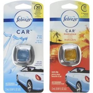 imageFebreze Car Ocean Scent Air Freshener Vent Clip 07 oz Car Vent Clip Pack of 4006 fl oz
