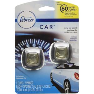 imageFebreze Car Ocean Scent Air Freshener Vent Clip 07 oz Car Vent Clip Pack of 4013 Fl Oz Pack of 1