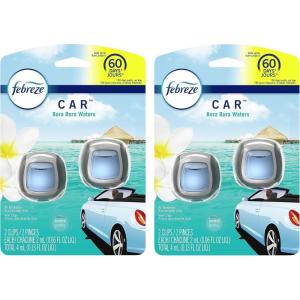 imageFebreze Car Ocean Scent Air Freshener Vent Clip 07 oz Car Vent Clip Pack of 4013 Fl Oz Pack of 2