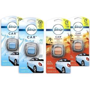 imageFebreze Car Ocean Scent Air Freshener Vent Clip 07 oz Car Vent Clip Pack of 44 Count Pack of 1