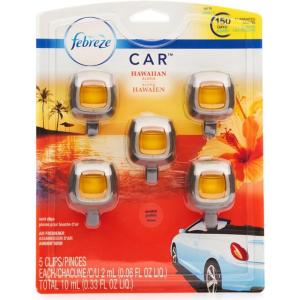 imageFebreze Car Ocean Scent Air Freshener Vent Clip 07 oz Car Vent Clip Pack of 45 Count Pack of 1