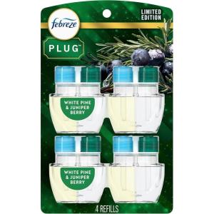 imageFebreze Plug In Air Freshener OdorFighting Scented Oil Refill Pumpkin Roll Scent 4 RefillPine  Berry