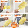 imageSwiffer Dusters Refill for Cleaning Feather ampamp Microfiber Duster Disposable Alternative for Dusting Furniture Blinds Ceiling Fans Walls Helps Remove Allergens Heavy Duty Lavender 11ct