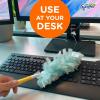imageSwiffer Dusters Refill for Cleaning Made by SWIFFER Feather ampamp Microfiber Duster Disposable Alternative for Dusting Furniture Blinds Ceiling Fans Walls Helps Remove Allergens Unscented 18ct18 Count Pack of 1