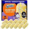 imageSwiffer Dusters Refill for Cleaning Feather ampamp Microfiber Duster Disposable Alternative for Dusting Furniture Blinds Ceiling Fans Walls Helps Remove Allergens Heavy Duty Lavender 11ct