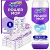 imageSwiffer Power Mop Refill Pack Floor Cleaner for Mopping Tile Vinyl Laminate Wood in Home Bathroom Kitchen All Purpose MultiSurface Cleaning 5 Pads  1 Lavender Solution254 Fl Oz Pack of 1