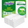 imageSwiffer Sweep  Mop Dry Pads Refill Floor Cleaner for Dirt Dust Hair Cleaning Cloths for Mopping Home Bathroom Kitchen Dust Mop Floor Duster Unscented 52ct52 Count Pack of 1