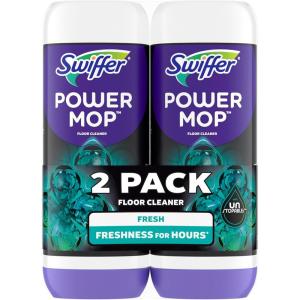 imageSwiffer PowerMop Floor Cleaning Solution with Unstopables Fresh Scent PowerMop Refills Floor Cleaner for Mopping 253 fl oz 2 Pack