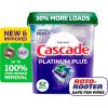 imageCascade Platinum Plus Dishwasher Pods Dish Detergent Soap Clean Scent 62 Count