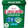 imageCascade Complete Dishwasher Pods Dishwasher Detergent Dish Detergent Tab Tablets Fresh 100 Count78 Count Pack of 1