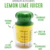 imageGreenLife Cooking Tools and Utensils Lemon and Lime Juicer Citrus Squeezer with built in strainer Easy Read Measurements Pouring Spout Dishwasher Safe Green and Yellow