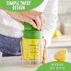 imageGreenLife Cooking Tools and Utensils Lemon and Lime Juicer Citrus Squeezer with built in strainer Easy Read Measurements Pouring Spout Dishwasher Safe Green and Yellow