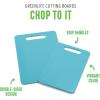 imageGreenLife Cutting Board Set 8x12quot ampamp 10x14quot Extra Durable Meal Prep NonSlip Grip Handles Crack Resistant Dishwasher Safe Reversible Versatile Kitchen Essentials BlueCaribbean Blue