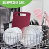 imageGreenLife Cutting Board Set 8x12quot ampamp 10x14quot Extra Durable Meal Prep NonSlip Grip Handles Crack Resistant Dishwasher Safe Reversible Versatile Kitchen Essentials BlueScarlet Red