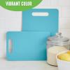 imageGreenLife Cutting Board Set 8x12quot ampamp 10x14quot Extra Durable Meal Prep NonSlip Grip Handles Crack Resistant Dishwasher Safe Reversible Versatile Kitchen Essentials BlueCaribbean Blue