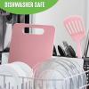 imageGreenLife Cutting Board Set 8x12quot ampamp 10x14quot Extra Durable Meal Prep NonSlip Grip Handles Crack Resistant Dishwasher Safe Reversible Versatile Kitchen Essentials BlueSoft Pink
