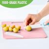 imageGreenLife Cutting Board Set 8x12quot ampamp 10x14quot Extra Durable Meal Prep NonSlip Grip Handles Crack Resistant Dishwasher Safe Reversible Versatile Kitchen Essentials BlueSoft Pink