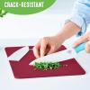 imageGreenLife Cutting Board Set 8x12quot ampamp 10x14quot Extra Durable Meal Prep NonSlip Grip Handles Crack Resistant Dishwasher Safe Reversible Versatile Kitchen Essentials BlueScarlet Red