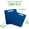 imageGreenLife Cutting Board Set 8x12quot ampamp 10x14quot Extra Durable Meal Prep NonSlip Grip Handles Crack Resistant Dishwasher Safe Reversible Versatile Kitchen Essentials BlueBlue