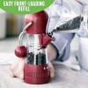 imageGreenLife Ratchet Mill Set Salt and Pepper Grinder MessFree Adjustable Coarseness and Easily Refillable Kitchen Tool Seasoning Spice Mill Ergonomic NoTwist Grinding Black ampamp WhiteRed  White