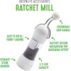 imageGreenLife Ratchet Mill Set Salt and Pepper Grinder MessFree Adjustable Coarseness and Easily Refillable Kitchen Tool Seasoning Spice Mill Ergonomic NoTwist Grinding Black ampamp WhiteBlackWhite