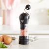 imageGreenLife Ratchet Mill Set Salt and Pepper Grinder MessFree Adjustable Coarseness and Easily Refillable Kitchen Tool Seasoning Spice Mill Ergonomic NoTwist Grinding Black ampamp WhiteBlack