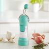 imageGreenLife Ratchet Mill Set Salt and Pepper Grinder MessFree Adjustable Coarseness and Easily Refillable Kitchen Tool Seasoning Spice Mill Ergonomic NoTwist Grinding Black ampamp WhiteTurquoise