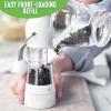 imageGreenLife Ratchet Mill Set Salt and Pepper Grinder MessFree Adjustable Coarseness and Easily Refillable Kitchen Tool Seasoning Spice Mill Ergonomic NoTwist Grinding Black ampamp WhiteWhite