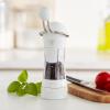 imageGreenLife Ratchet Mill Set Salt and Pepper Grinder MessFree Adjustable Coarseness and Easily Refillable Kitchen Tool Seasoning Spice Mill Ergonomic NoTwist Grinding Black ampamp WhiteWhite