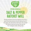 imageGreenLife Ratchet Mill Set Salt and Pepper Grinder MessFree Adjustable Coarseness and Easily Refillable Kitchen Tool Seasoning Spice Mill Ergonomic NoTwist Grinding Black ampamp WhiteRed  White