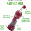 imageGreenLife Ratchet Mill Set Salt and Pepper Grinder MessFree Adjustable Coarseness and Easily Refillable Kitchen Tool Seasoning Spice Mill Ergonomic NoTwist Grinding Black ampamp WhiteRed  White