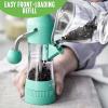 imageGreenLife Ratchet Mill Set Salt and Pepper Grinder MessFree Adjustable Coarseness and Easily Refillable Kitchen Tool Seasoning Spice Mill Ergonomic NoTwist Grinding Black ampamp WhiteWhite  Turquoise