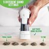 imageGreenLife Ratchet Mill Set Salt and Pepper Grinder MessFree Adjustable Coarseness and Easily Refillable Kitchen Tool Seasoning Spice Mill Ergonomic NoTwist Grinding Black ampamp WhiteBlackRed