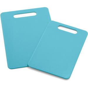 imageGreenLife Cutting Board Set 8x12quot ampamp 10x14quot Extra Durable Meal Prep NonSlip Grip Handles Crack Resistant Dishwasher Safe Reversible Versatile Kitchen Essentials BlueCaribbean Blue