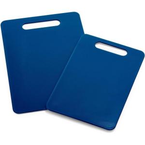 imageGreenLife Cutting Board Set 8x12quot ampamp 10x14quot Extra Durable Meal Prep NonSlip Grip Handles Crack Resistant Dishwasher Safe Reversible Versatile Kitchen Essentials BlueBlue