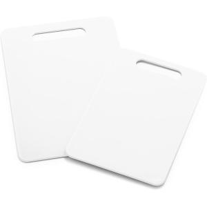 imageGreenLife Cutting Board Set 8x12quot ampamp 10x14quot Extra Durable Meal Prep NonSlip Grip Handles Crack Resistant Dishwasher Safe Reversible Versatile Kitchen Essentials BlueWhite