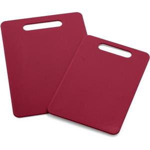 imageGreenLife Cutting Board Set 8x12quot ampamp 10x14quot Extra Durable Meal Prep NonSlip Grip Handles Crack Resistant Dishwasher Safe Reversible Versatile Kitchen Essentials BlueScarlet Red
