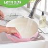 imageGreenLife Artisan Healthy Ceramic Nonstick 5QT Saute Pan Jumbo Cooker with Helper Handle and Lid Stainless Steel Handle PFASFree Dishwasher Safe Oven Safe TurquoisePink