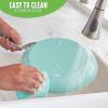 imageGreenLife Artisan Healthy Ceramic Nonstick 5QT Saute Pan Jumbo Cooker with Helper Handle and Lid Stainless Steel Handle PFASFree Dishwasher Safe Oven Safe TurquoiseTurquoise