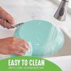 imageGreenLife Artisan Healthy Ceramic Nonstick 5QT Saute Pan Jumbo Cooker with Helper Handle and Lid Stainless Steel Handle PFASFree Dishwasher Safe Oven Safe TurquoiseTurquoise