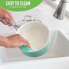 imageGreenLife Artisan Healthy Ceramic Nonstick 5QT Saute Pan Jumbo Cooker with Helper Handle and Lid Stainless Steel Handle PFASFree Dishwasher Safe Oven Safe TurquoiseTurquoise