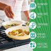 imageGreenLife Artisan Healthy Ceramic Nonstick 5QT Saute Pan Jumbo Cooker with Helper Handle and Lid Stainless Steel Handle PFASFree Dishwasher Safe Oven Safe TurquoiseYellow