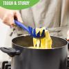 imageGreenLife Cooking Tools and Utensils 7 Piece Nylon Set including Spatulas Turner Spoons and Tongs Dishwasher Safe Light YellowBlue