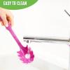 imageGreenLife Cooking Tools and Utensils 7 Piece Nylon Set including Spatulas Turner Spoons and Tongs Dishwasher Safe Light YellowBright Pink