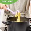 imageGreenLife Cooking Tools and Utensils 7 Piece Nylon Set including Spatulas Turner Spoons and Tongs Dishwasher Safe Light YellowLavender