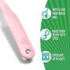 imageGreenLife Cooking Tools and Utensils 7 Piece Nylon Set including Spatulas Turner Spoons and Tongs Dishwasher Safe Light YellowSoft Pink