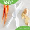 imageGreenLife Cooking Tools and Utensils Easy Reach Silicone Spatula Set for Baking Mixing and Stirring Heat and Stain Resistant Dishwasher Safe TurquoiseWhite