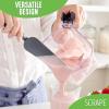 imageGreenLife Cooking Tools and Utensils Easy Reach Silicone Spatula Set for Baking Mixing and Stirring Heat and Stain Resistant Dishwasher Safe TurquoiseGray
