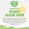 imageGreenLife Cooking Tools and Utensils Silicone Spoon for Scooping Scraping and Mixing Heat and Stain Resistant Dishwasher Safe Soft PinkGray