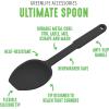 imageGreenLife Cooking Tools and Utensils Silicone Spoon for Scooping Scraping and Mixing Heat and Stain Resistant Dishwasher Safe Soft PinkGray